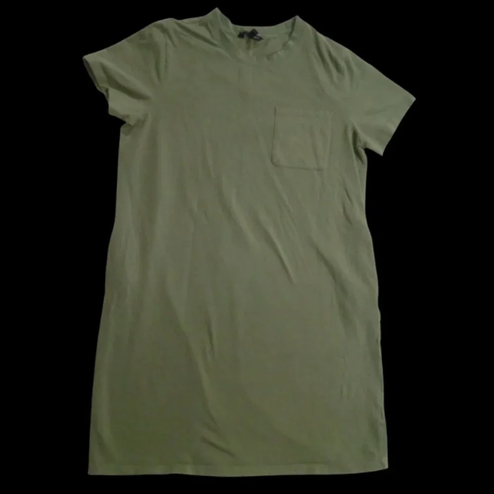 SOLD! Banana Republic Women’s L Green Short Sleeve Knee Length Pullover Dress - Picture 2 of 11